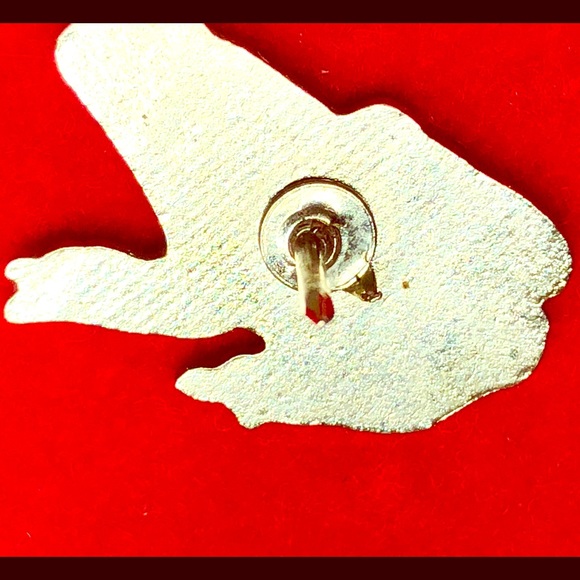 🐸Vintage Enamel Multicolor Striped Frog/Toad Pin - Picture 2 of 2